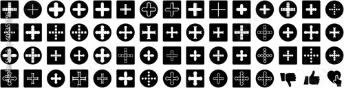 Set Of Positive Icons Isolated Silhouette Solid Icon With Smile, Emotion, Mood, Positive, Concept, Happiness, Happy Infographic Simple Vector Illustration Logo