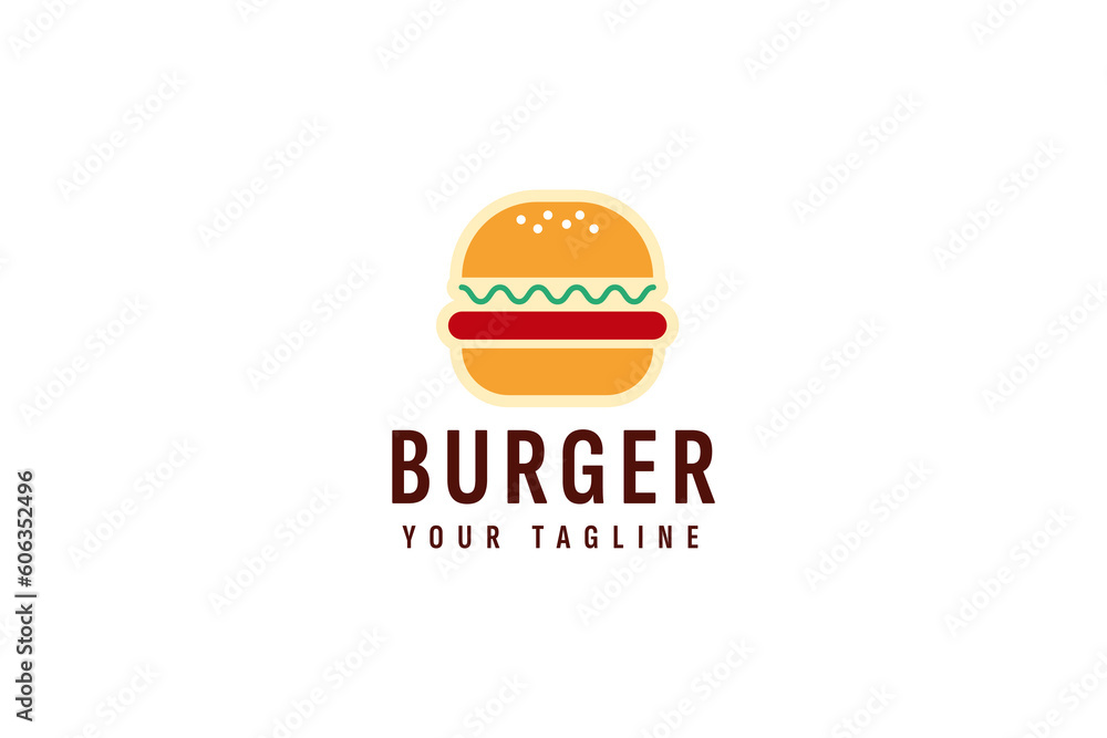 burger logo vector icon illustration burger logo vector icon illustration