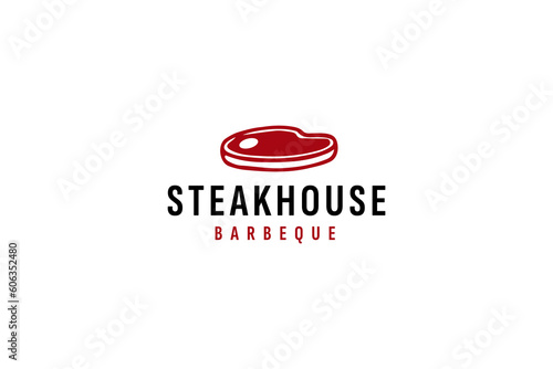 steak house logo vector icon illustration