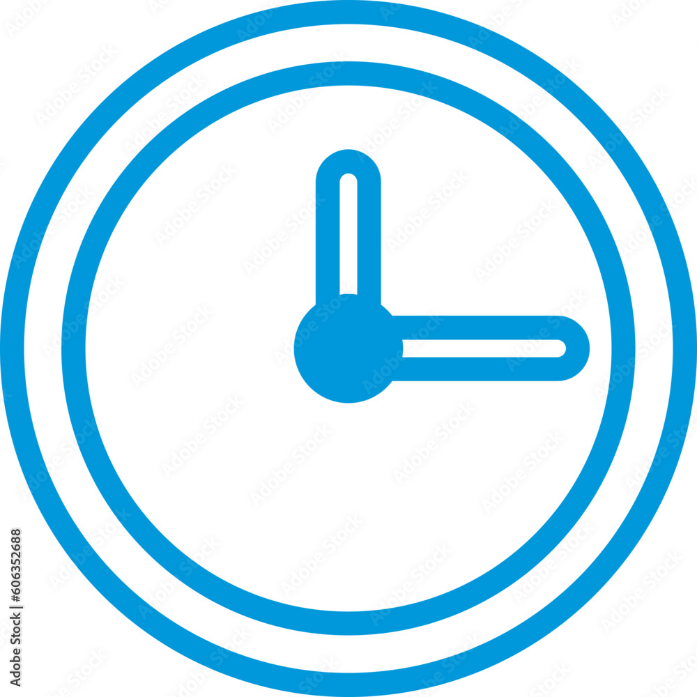 blue clock sign blue clock sign