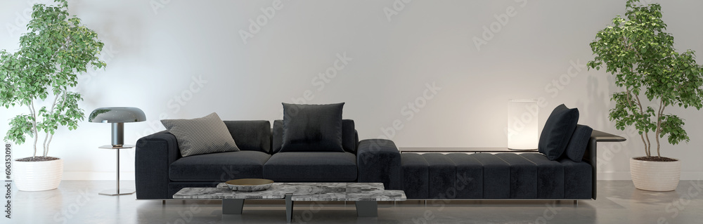 Large luxury modern bright interiors Living room mockup banner illustration 3D rendering computer digitally generated image Large luxury modern bright interiors Living room mockup banner illustration 3D rendering computer digitally generated image
