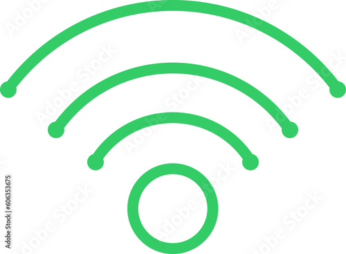 green wifi symbol