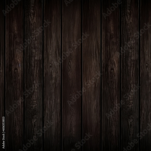 Elegant Dark Wood Texture Background Created with Generative AI and Other Techniques