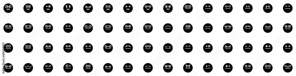 Set Of Emoji Icons Isolated Silhouette Solid Icon With Isolated, Vector, Sign, Symbol, Emoticon, Face, Icon Infographic Simple Vector Illustration Logo Set Of Emoji Icons Isolated Silhouette Solid Icon With Isolated, Vector, Sign, Symbol, Emoticon, Face, Icon Infographic Simple Vector Illustration Logo