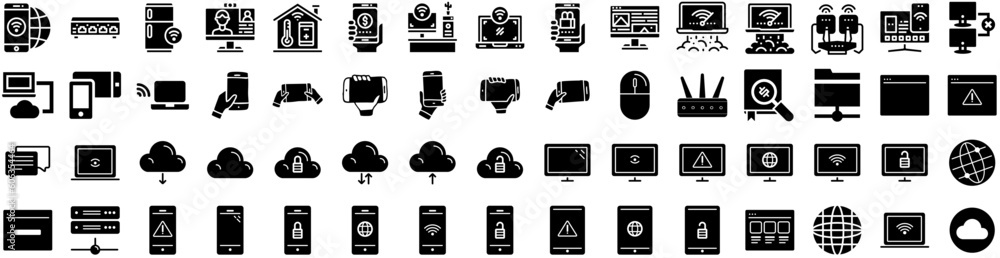 Set Of Internet Icons Isolated Silhouette Solid Icon With Internet, Network, Concept, Web, Technology, Communication, Background Infographic Simple Vector Illustration Logo Set Of Internet Icons Isolated Silhouette Solid Icon With Internet, Network, Concept, Web, Technology, Communication, Background Infographic Simple Vector Illustration Logo