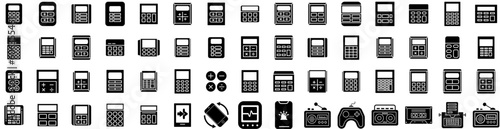 Set Of Device Icons Isolated Silhouette Solid Icon With Computer, Technology, Mobile, Screen, Phone, Digital, Tablet Infographic Simple Vector Illustration Logo