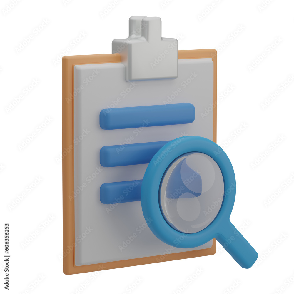 3D Search Data Illustration 3D Search Data Illustration