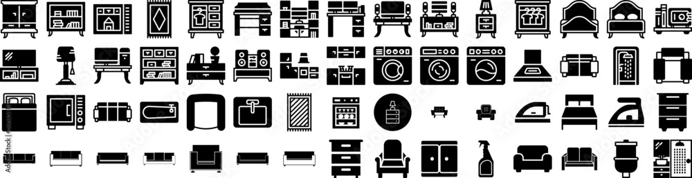 Set Of Households Icons Isolated Silhouette Solid Icon With Kitchen, Home, Household, House, Domestic, Equipment, Set Infographic Simple Vector Illustration Logo Set Of Households Icons Isolated Silhouette Solid Icon With Kitchen, Home, Household, House, Domestic, Equipment, Set Infographic Simple Vector Illustration Logo