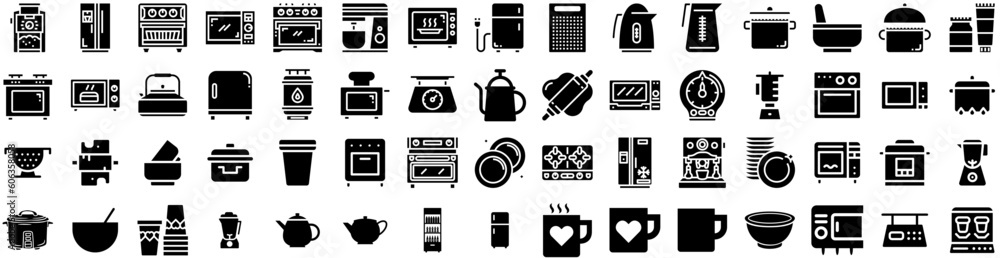 Set Of Kitchenware Icons Isolated Silhouette Solid Icon With Cook, Equipment, Kitchenware, Set, Food, Cooking, Kitchen Infographic Simple Vector Illustration Logo Set Of Kitchenware Icons Isolated Silhouette Solid Icon With Cook, Equipment, Kitchenware, Set, Food, Cooking, Kitchen Infographic Simple Vector Illustration Logo