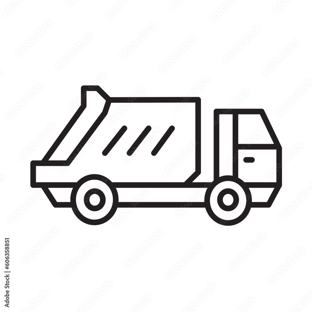 DUMP TRUCK design vector icon design vector line icon svg DUMP TRUCK design vector icon design vector line icon svg