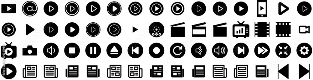 Set Of Media Icons Isolated Silhouette Solid Icon With Media, Social, Network, Business, Internet, Web, Marketing Infographic Simple Vector Illustration Logo Set Of Media Icons Isolated Silhouette Solid Icon With Media, Social, Network, Business, Internet, Web, Marketing Infographic Simple Vector Illustration Logo