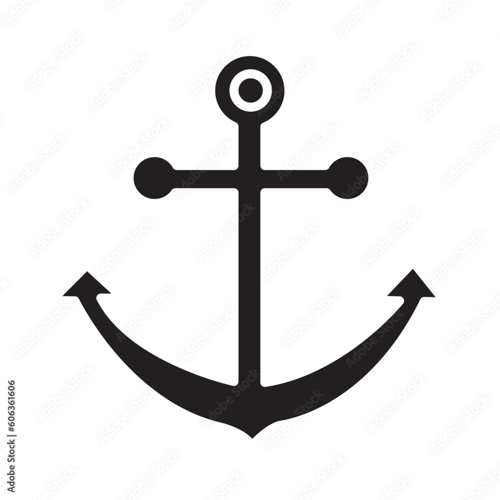 Solid ANCHOR design vector icon design vector line icon svg Solid ANCHOR design vector icon design vector line icon svg
