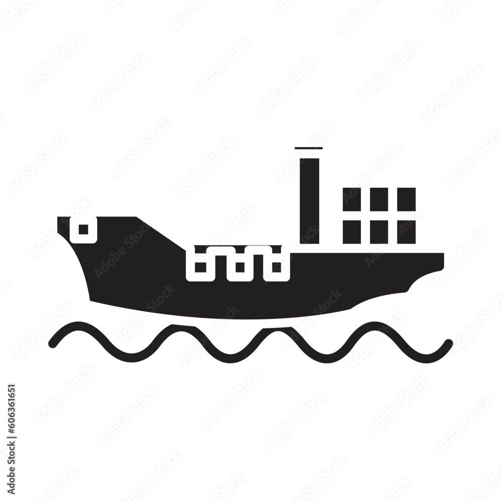 Solid CARGO SHIPS design vector icon design vector line icon svg Solid CARGO SHIPS design vector icon design vector line icon svg