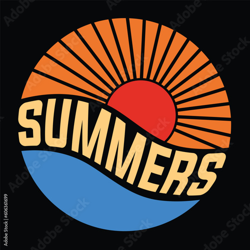 summer t shirt design.