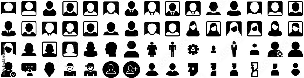 Set Of Person Icons Isolated Silhouette Solid Icon With Group, Business, Female, People, Team, Office, Person Infographic Simple Vector Illustration Logo Set Of Person Icons Isolated Silhouette Solid Icon With Group, Business, Female, People, Team, Office, Person Infographic Simple Vector Illustration Logo