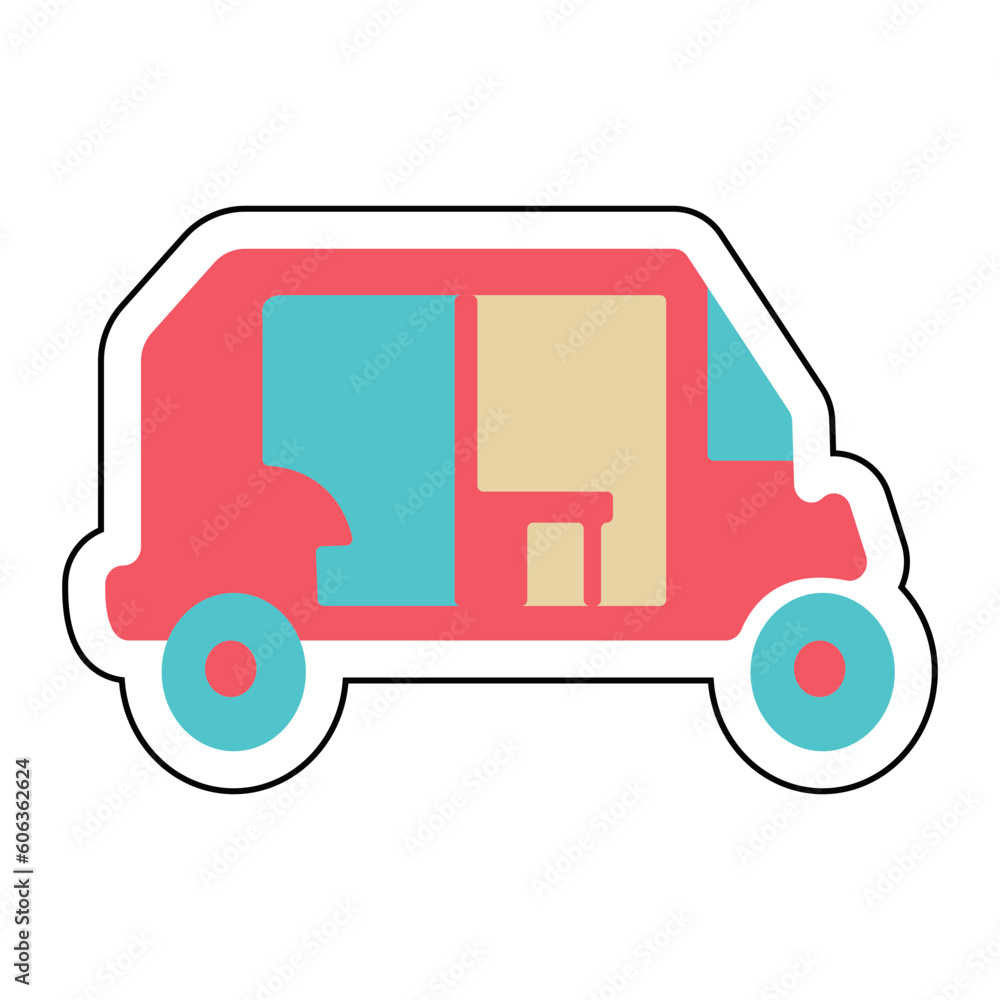 Sticker BAJAJ design vector icon design vector line icon svg