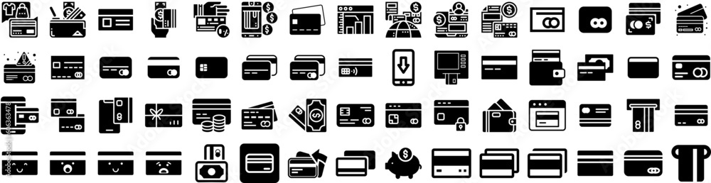Set Of Credit Icons Isolated Silhouette Solid Icon With Business, Finance, Card, Banking, Payment, Credit, Money Infographic Simple Vector Illustration Logo Set Of Credit Icons Isolated Silhouette Solid Icon With Business, Finance, Card, Banking, Payment, Credit, Money Infographic Simple Vector Illustration Logo