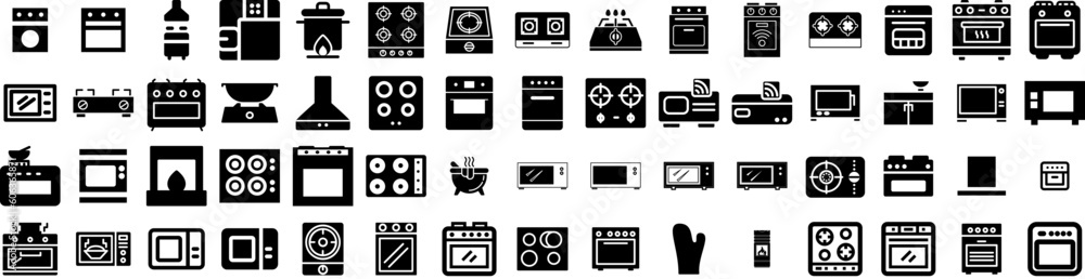 Set Of Stove Icons Isolated Silhouette Solid Icon With Home, Gas, Kitchen, Burner, Fire, Stove, Cooking Infographic Simple Vector Illustration Logo Set Of Stove Icons Isolated Silhouette Solid Icon With Home, Gas, Kitchen, Burner, Fire, Stove, Cooking Infographic Simple Vector Illustration Logo