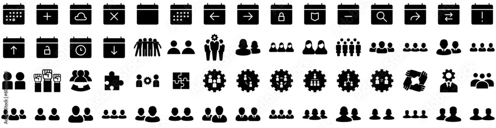 Set Of Teamwork Icons Isolated Silhouette Solid Icon With Cooperation, Group, Teamwork, Success, Business, People, Team Infographic Simple Vector Illustration Logo Set Of Teamwork Icons Isolated Silhouette Solid Icon With Cooperation, Group, Teamwork, Success, Business, People, Team Infographic Simple Vector Illustration Logo