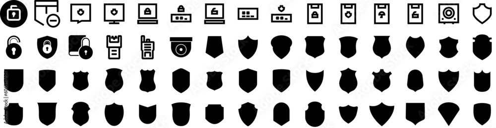 Set Of Security Icons Isolated Silhouette Solid Icon With Protection, Safety, Computer, Technology, Internet, Secure, Security Infographic Simple Vector Illustration Logo Set Of Security Icons Isolated Silhouette Solid Icon With Protection, Safety, Computer, Technology, Internet, Secure, Security Infographic Simple Vector Illustration Logo