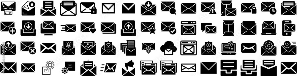Set Of Email Icons Isolated Silhouette Solid Icon With Web, Email, Internet, Message, Mail, Business, Vector Infographic Simple Vector Illustration Logo Set Of Email Icons Isolated Silhouette Solid Icon With Web, Email, Internet, Message, Mail, Business, Vector Infographic Simple Vector Illustration Logo
