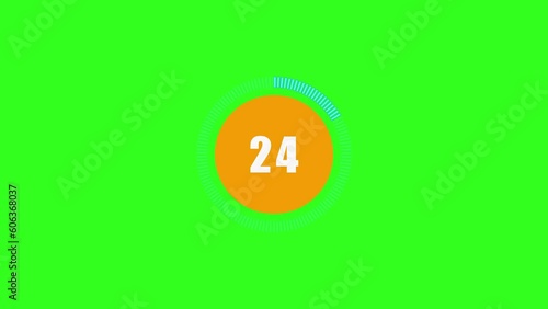 Round timer counts down 30 seconds, green screen.