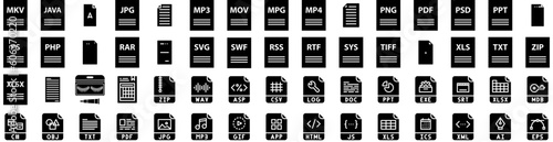 Set Of Extension Icons Isolated Silhouette Solid Icon With Female, Fashion, Beautiful, Long, Beauty, Extension, Salon Infographic Simple Vector Illustration Logo