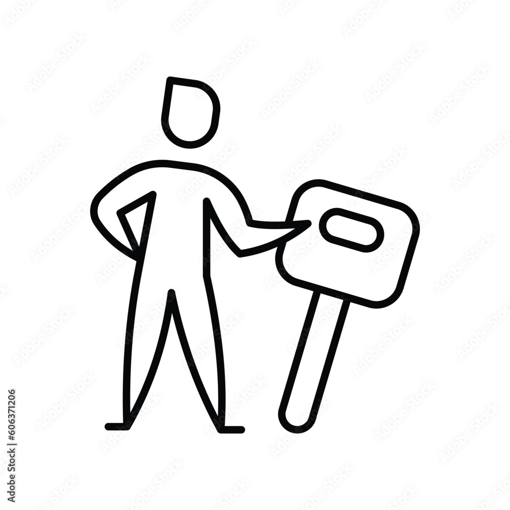 Key Employee icon vector stock illustration. Key Employee icon vector stock illustration.