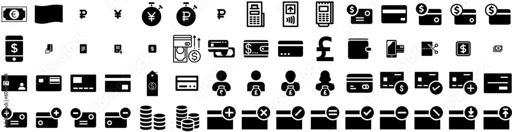 Set Of Payment Icons Isolated Silhouette Solid Icon With Mobile, Finance, Phone, Payment, Business, Money, Smartphone Infographic Simple Vector Illustration Logo Set Of Payment Icons Isolated Silhouette Solid Icon With Mobile, Finance, Phone, Payment, Business, Money, Smartphone Infographic Simple Vector Illustration Logo
