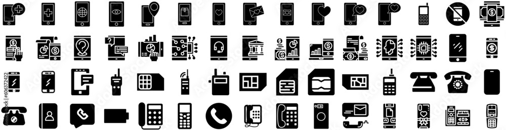 Set Of Phone Icons Isolated Silhouette Solid Icon With Phone, Isolated, Device, Cellphone, Screen, Mobile, Smartphone Infographic Simple Vector Illustration Logo Set Of Phone Icons Isolated Silhouette Solid Icon With Phone, Isolated, Device, Cellphone, Screen, Mobile, Smartphone Infographic Simple Vector Illustration Logo