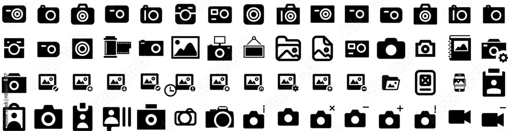Set Of Photo Icons Isolated Silhouette Solid Icon With Paper, Frame, Picture, Photo, Design, Blank, Background Infographic Simple Vector Illustration Logo Set Of Photo Icons Isolated Silhouette Solid Icon With Paper, Frame, Picture, Photo, Design, Blank, Background Infographic Simple Vector Illustration Logo