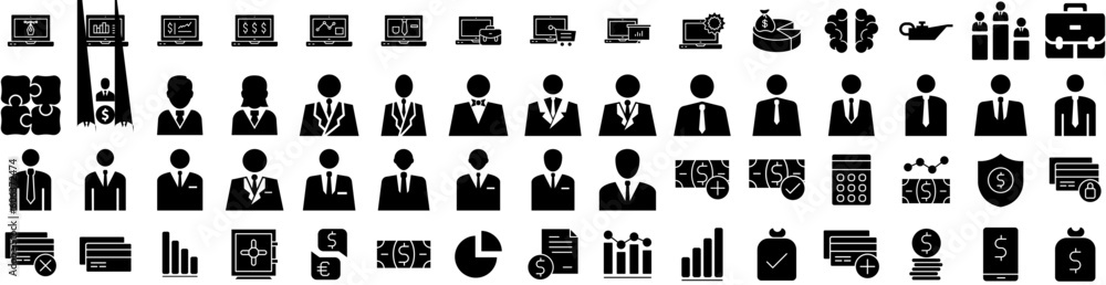 Set Of Business Icons Isolated Silhouette Solid Icon With Office, Teamwork, Communication, Business, Corporate, Success, Technology Infographic Simple Vector Illustration Logo Set Of Business Icons Isolated Silhouette Solid Icon With Office, Teamwork, Communication, Business, Corporate, Success, Technology Infographic Simple Vector Illustration Logo