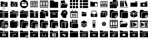 Set Of Organize Icons Isolated Silhouette Solid Icon With Interior, Modern, Organization, Home, Container, Design, Storage Infographic Simple Vector Illustration Logo