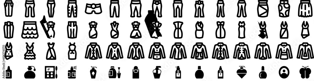 Set Of Fashion Icons Isolated Silhouette Solid Icon With Beautiful, Fashion, Woman, Trendy, Fashionable, Style, Model Infographic Simple Vector Illustration Logo Set Of Fashion Icons Isolated Silhouette Solid Icon With Beautiful, Fashion, Woman, Trendy, Fashionable, Style, Model Infographic Simple Vector Illustration Logo