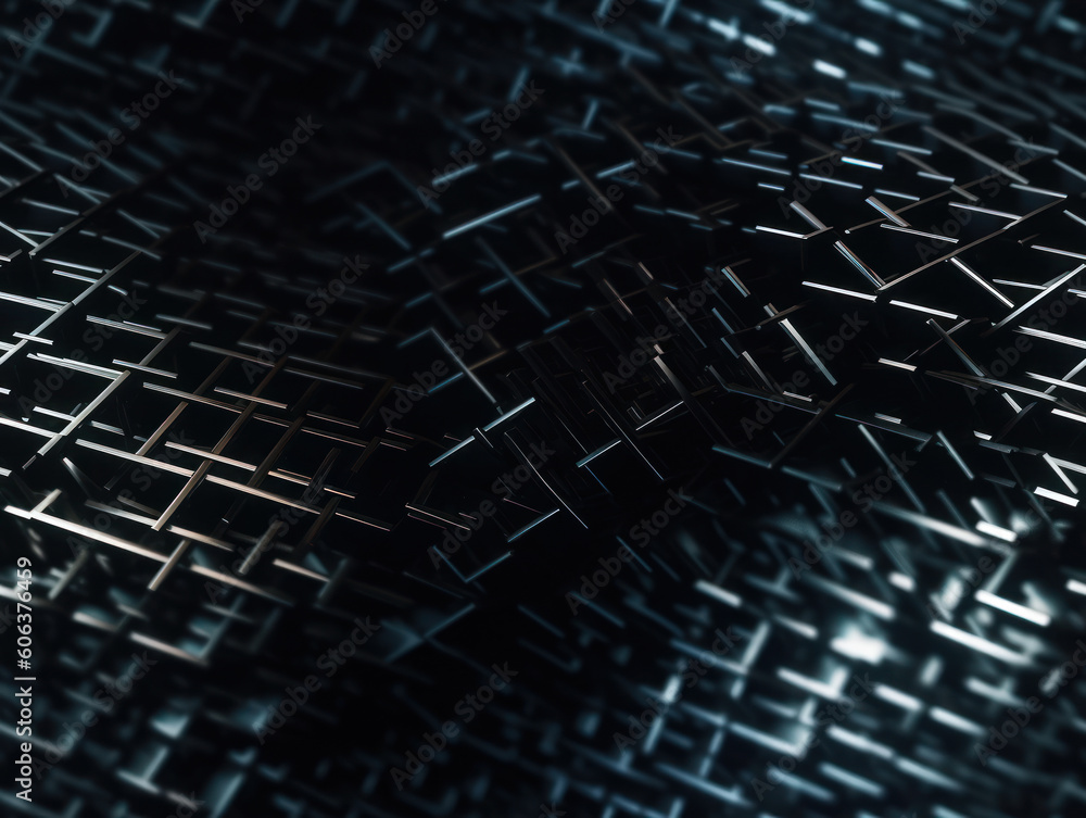 Dark black Geometric grid background Modern dark abstract texture ...