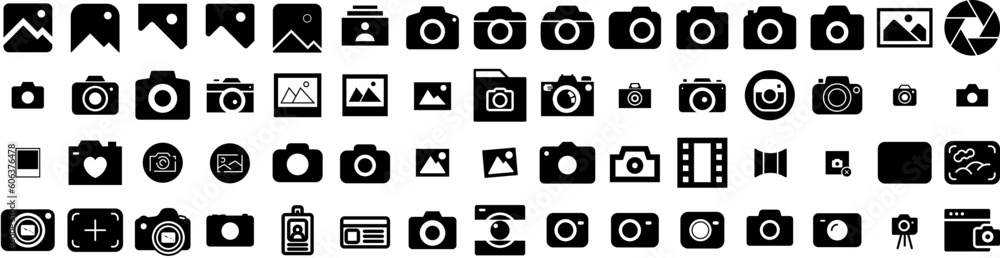 Set Of Photo Icons Isolated Silhouette Solid Icon With Frame, Paper, Blank, Photo, Design, Background, Picture Infographic Simple Vector Illustration Logo Set Of Photo Icons Isolated Silhouette Solid Icon With Frame, Paper, Blank, Photo, Design, Background, Picture Infographic Simple Vector Illustration Logo