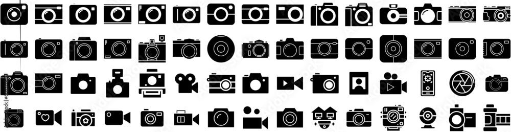 Set Of Camera Icons Isolated Silhouette Solid Icon With Equipment, Illustration, Lens, Photo, Photography, Digital, Camera Infographic Simple Vector Illustration Logo Set Of Camera Icons Isolated Silhouette Solid Icon With Equipment, Illustration, Lens, Photo, Photography, Digital, Camera Infographic Simple Vector Illustration Logo