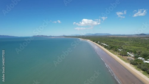 Wallpaper Mural Aerial footage of Saunders Beach and surrounds Townsville Queensland Torontodigital.ca