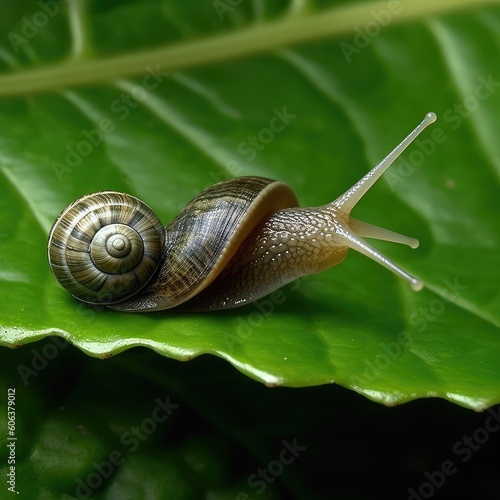 snail on leaf