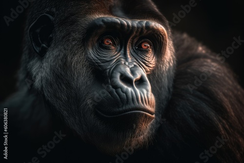 Portrait of a  Gorilla - AI Generated
