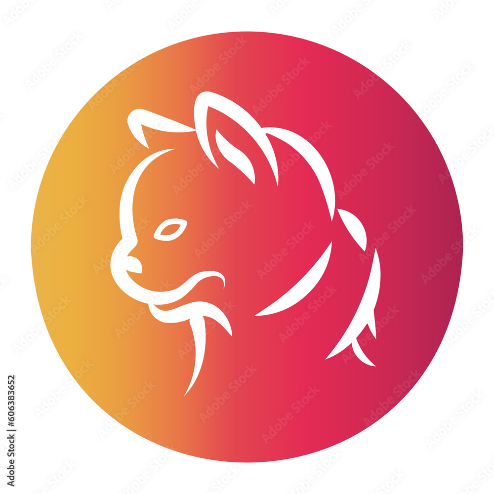Fototapeta premium kitty icon