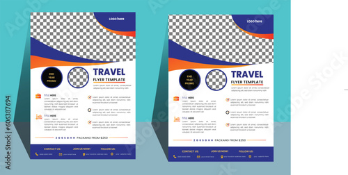 
Travel Flyer,Set of travel sale social media post template Modern Travel Flyer Template Design bundle. Web banner, flyer or poster for travelling agency business offer promotion.  pamphlet brochure d