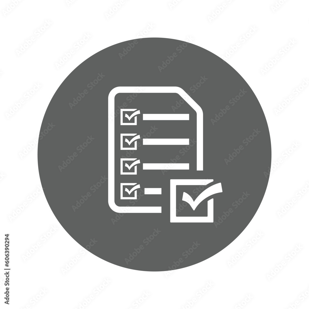 Checklist icon. Checklist icon.