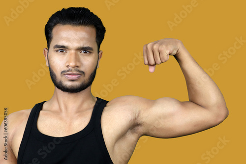 Bicep Flex by Young Indian Fit Gym Guy 
