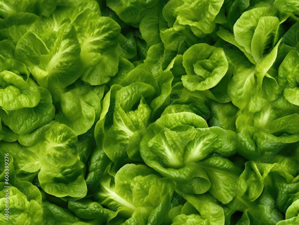 Lettuce background as seamless tile (generative AI) Lettuce background as seamless tile (generative AI)