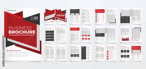 business brochure template with modern concept
