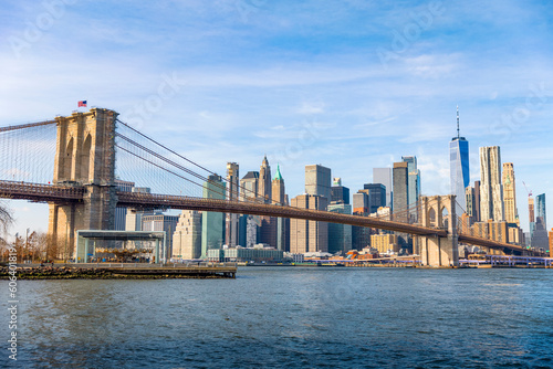 Manhattan New York City skyline from Brooklyn Bridge Park © Randolph/Wirestock Creators