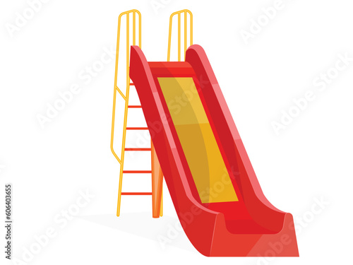 Vector illustration of a slide isolated on white background