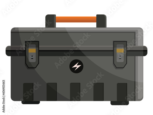 Vector illustration of tool box isolated on white background