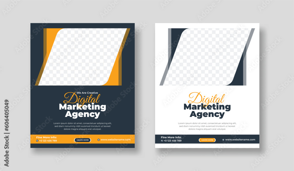 Obraz premium Creative Business marketing social media post template